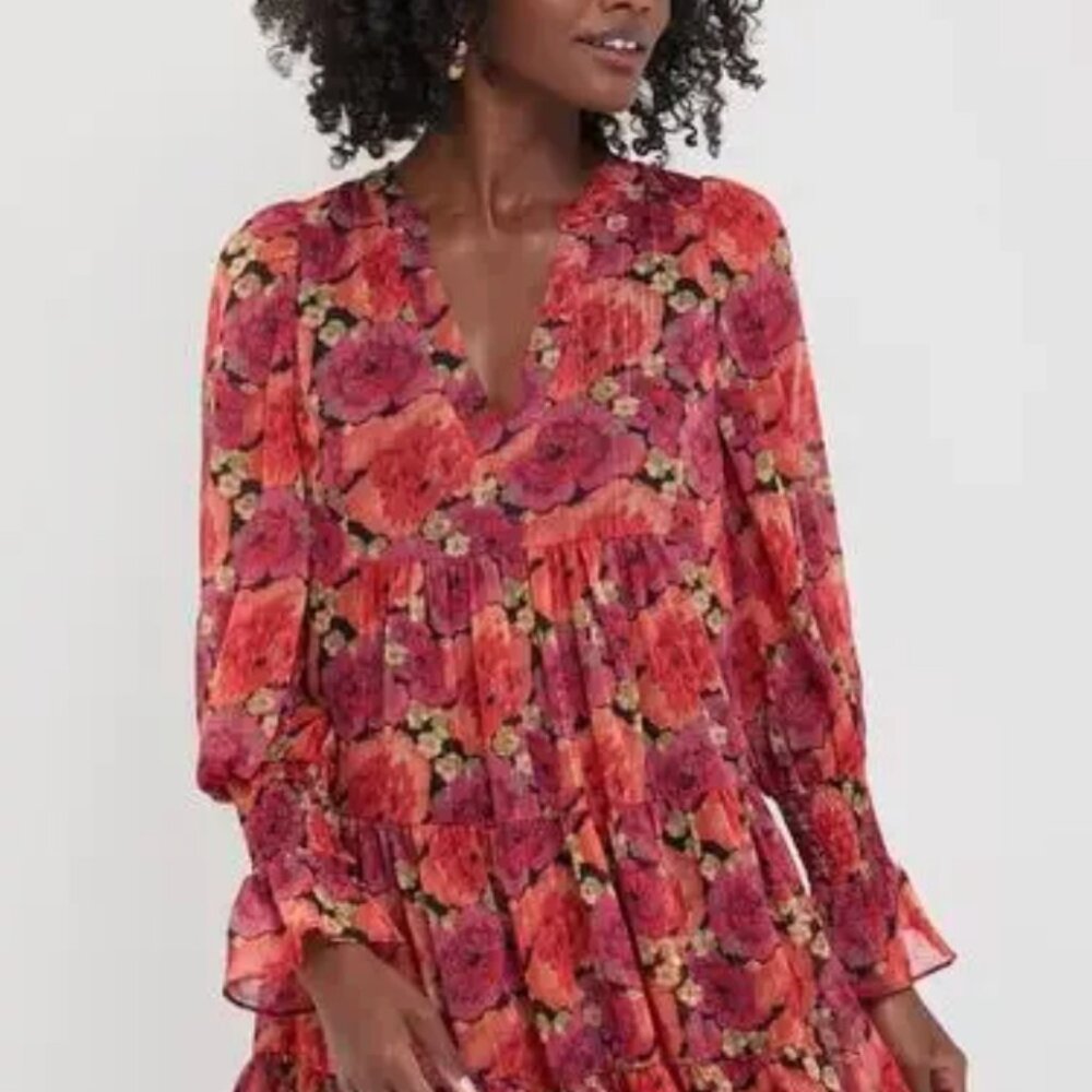 New with Tags Pomander Place Rose Chiffon Kenzo Dress from Tuckernuck Size Small
